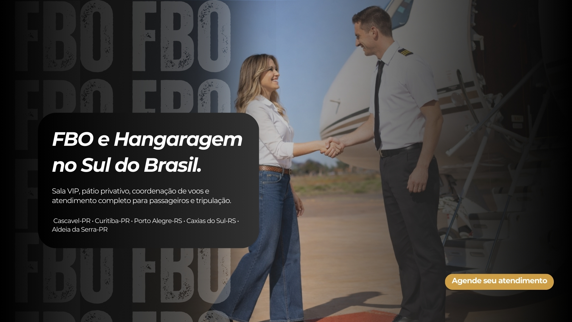 Hangaragem e Atendimento FBO no Show Rural 2026 | SyncJet Cascavel